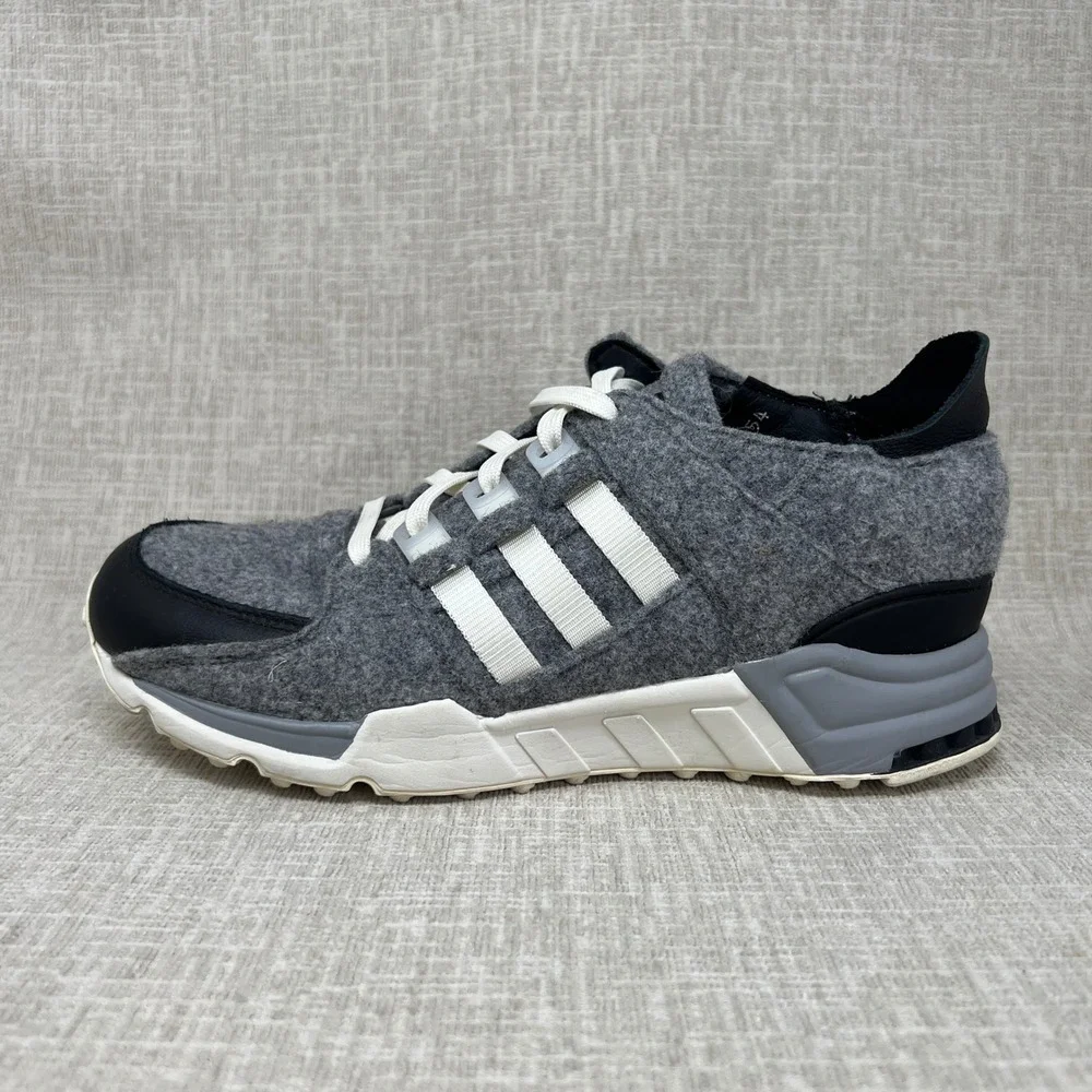 Adidas EQT Support RF Wool Grey White Black Mens 7 Sneakers AQ8454 Athleisure